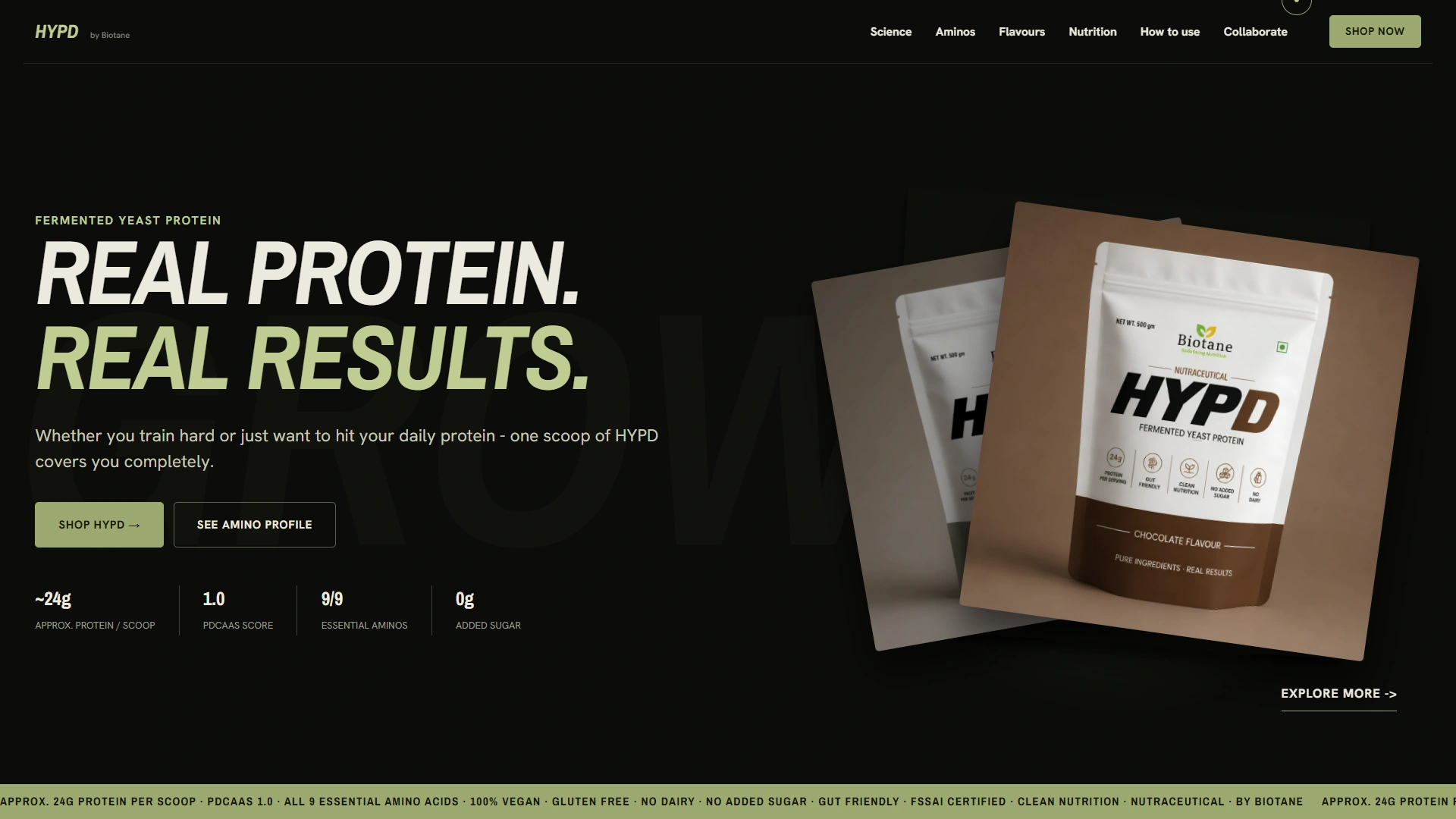 HYPD Protine Website